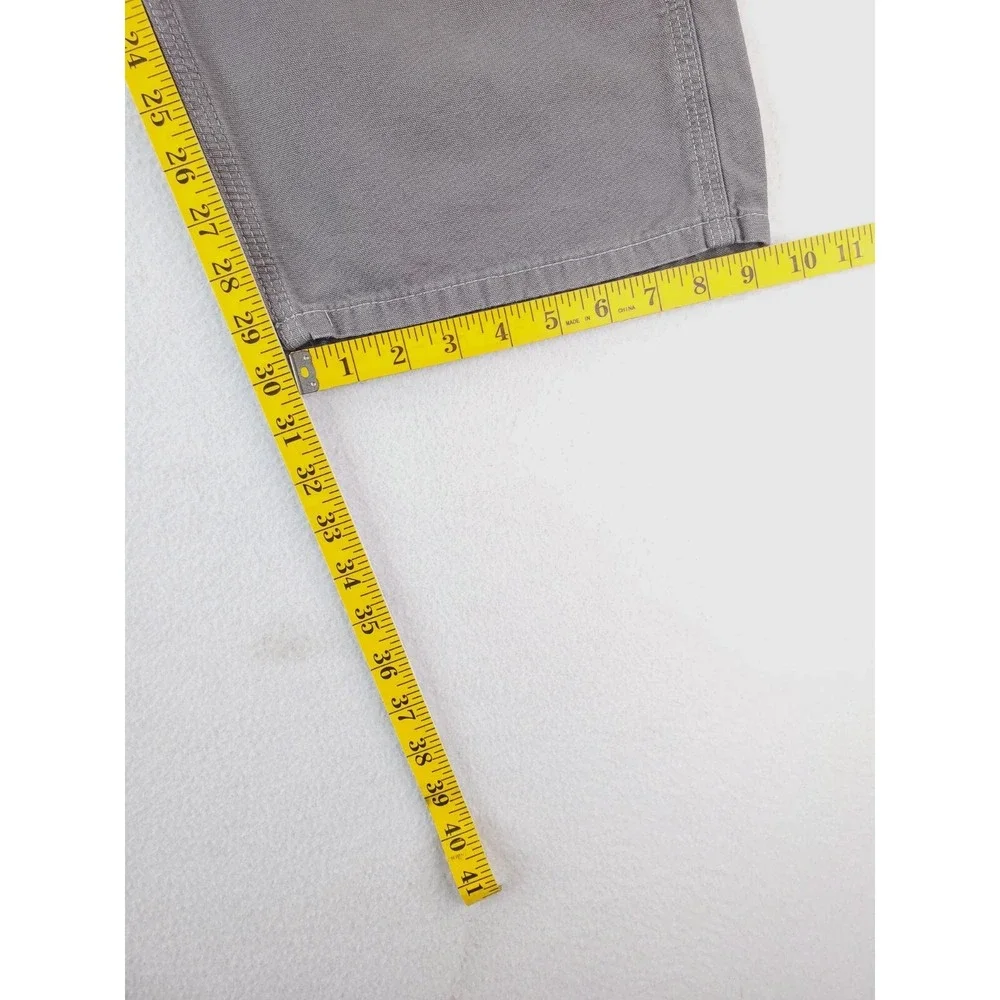 Carhartt Pants Mens 38x30 Gray Utility Carpenter Loose Fit‎ Duck Canvas Workwear